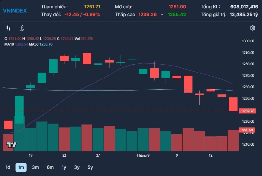 Bluechip dẫn dắt thị trường VN-Index tăng điểm mạnh