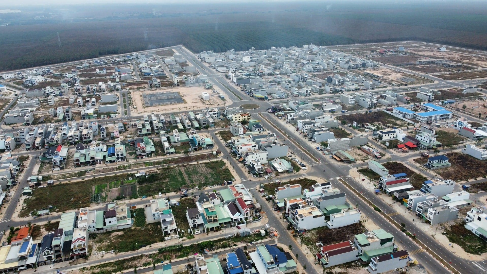 Quang cảnh xây dựng tại Sân bay Long Thành