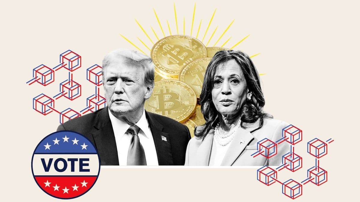 Ứng viên tổng thống Trump và Harris đồng thời thể hiện sự ủng hộ tiền mã hóa