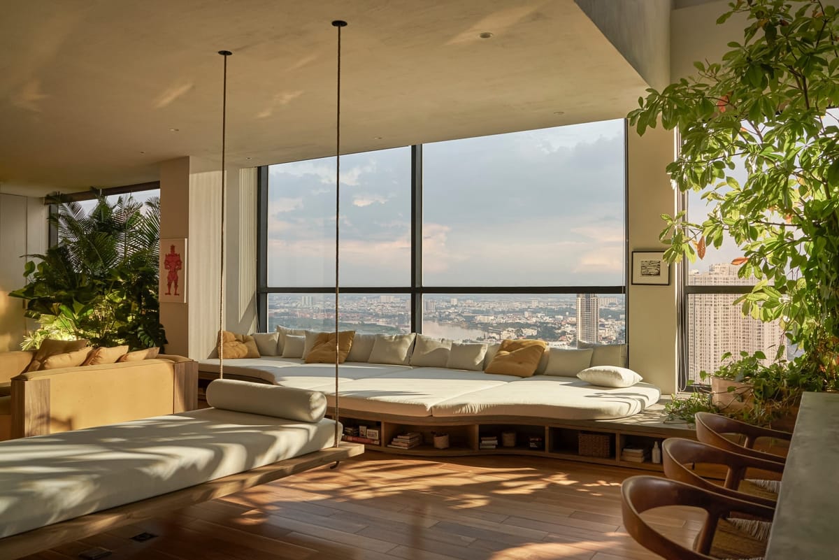 Khám Phá Penthouse Mang Phong Cách Wabi Sabi Tại Quận 2