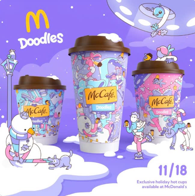 McDonald's bắt tay cùng Doodles trong chiến dịch NFT mùa lễ hội