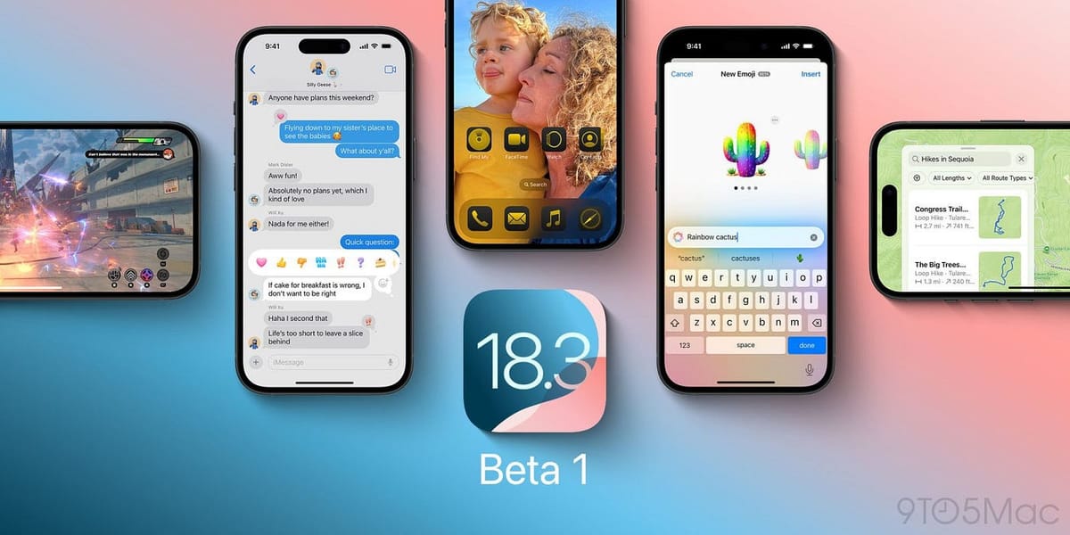 iOS 18.3: Bản beta đầu tiên đã đến tay nhà phát triển