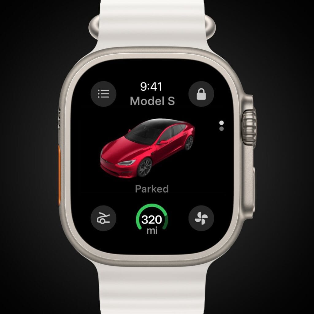 Ứng Dụng Tesla Chính Thức Ra Mắt Trên Apple Watch