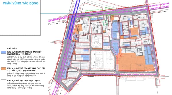 Kế hoạch mới cho khu chung cư Ngọc Khánh và vùng xung quanh.