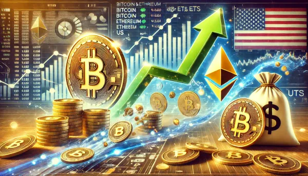 Dòng tiền chảy mạnh vào các quỹ ETF Bitcoin và Ethereum ở Mỹ