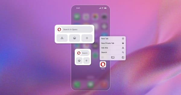 Widget Opera iOS mới: Dễ dùng AI hơn!
